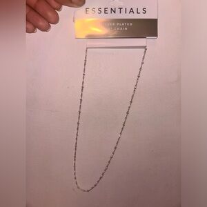 Macy’s Essentials Silver Plated 18 “ Chain